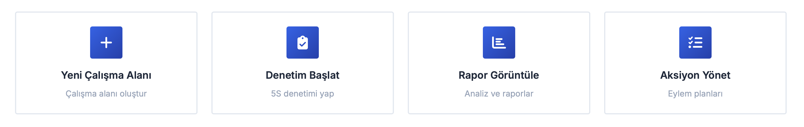 5S Dashboard Önizleme